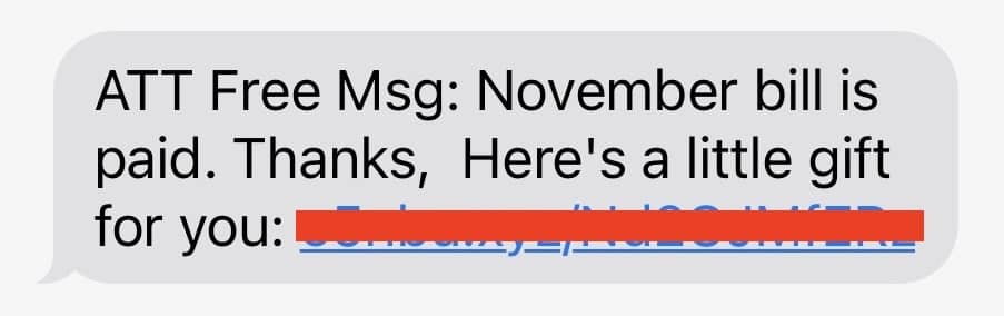 Text message from your own number text scam