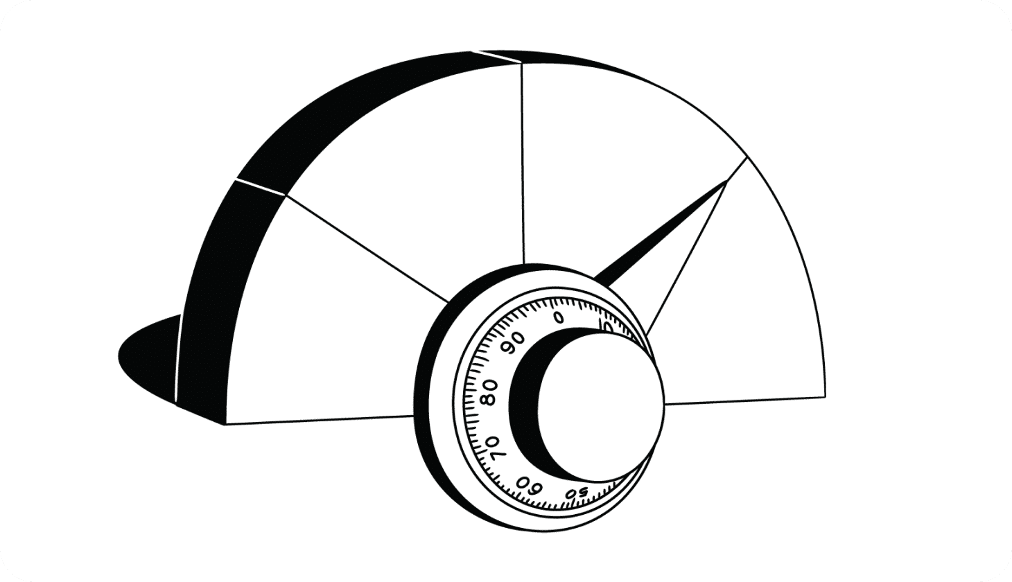 Illustration of a credit score