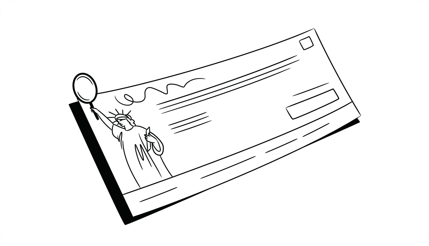 An illustration of a check