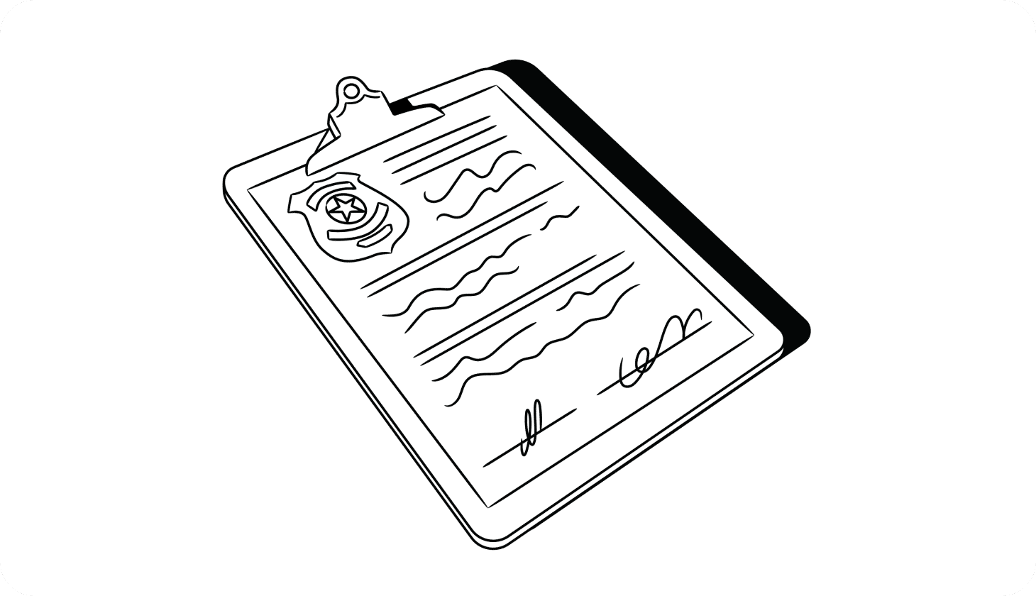 How to file a police report for identity theft - lead illustration Illustration of a police report