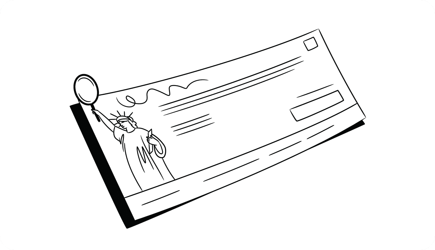 An illustration of a check