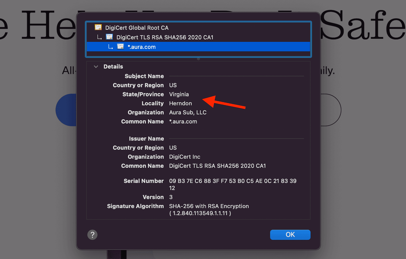 Higher levels of SSL security feature more validated information
