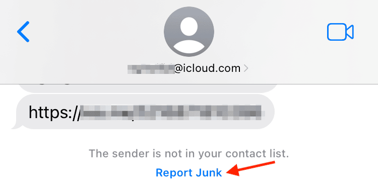 How to report text messages as junk in iMessage